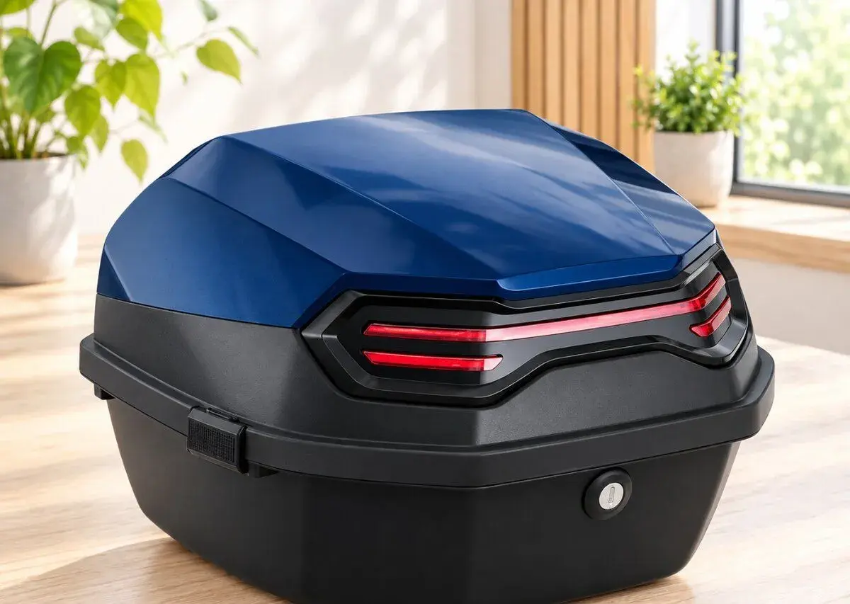Kufr box na motocykl a skútr 35L modrý - nový