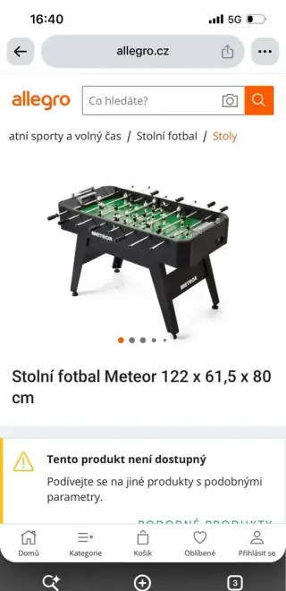 Stolní fotbálek