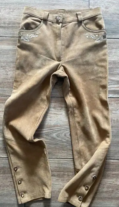 Dámské kožené kalhoty vel. 38