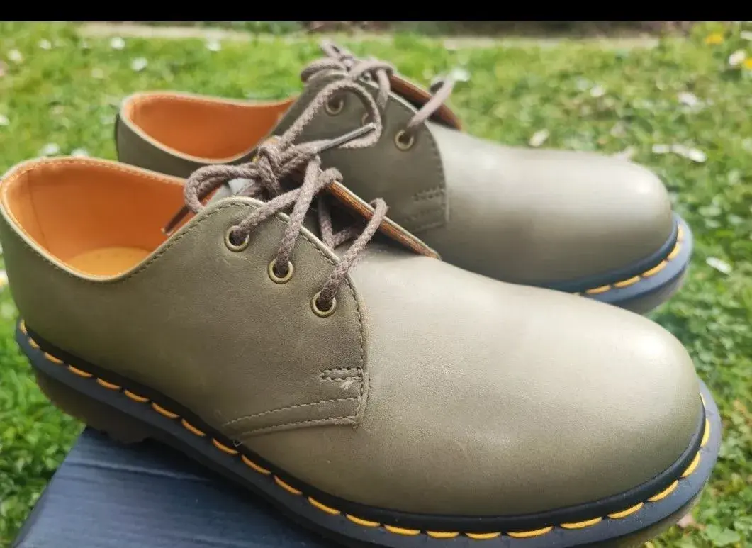 Dr. Martens 1461 (3-eye) olivová/khaki vel. 39 (UK 6)
