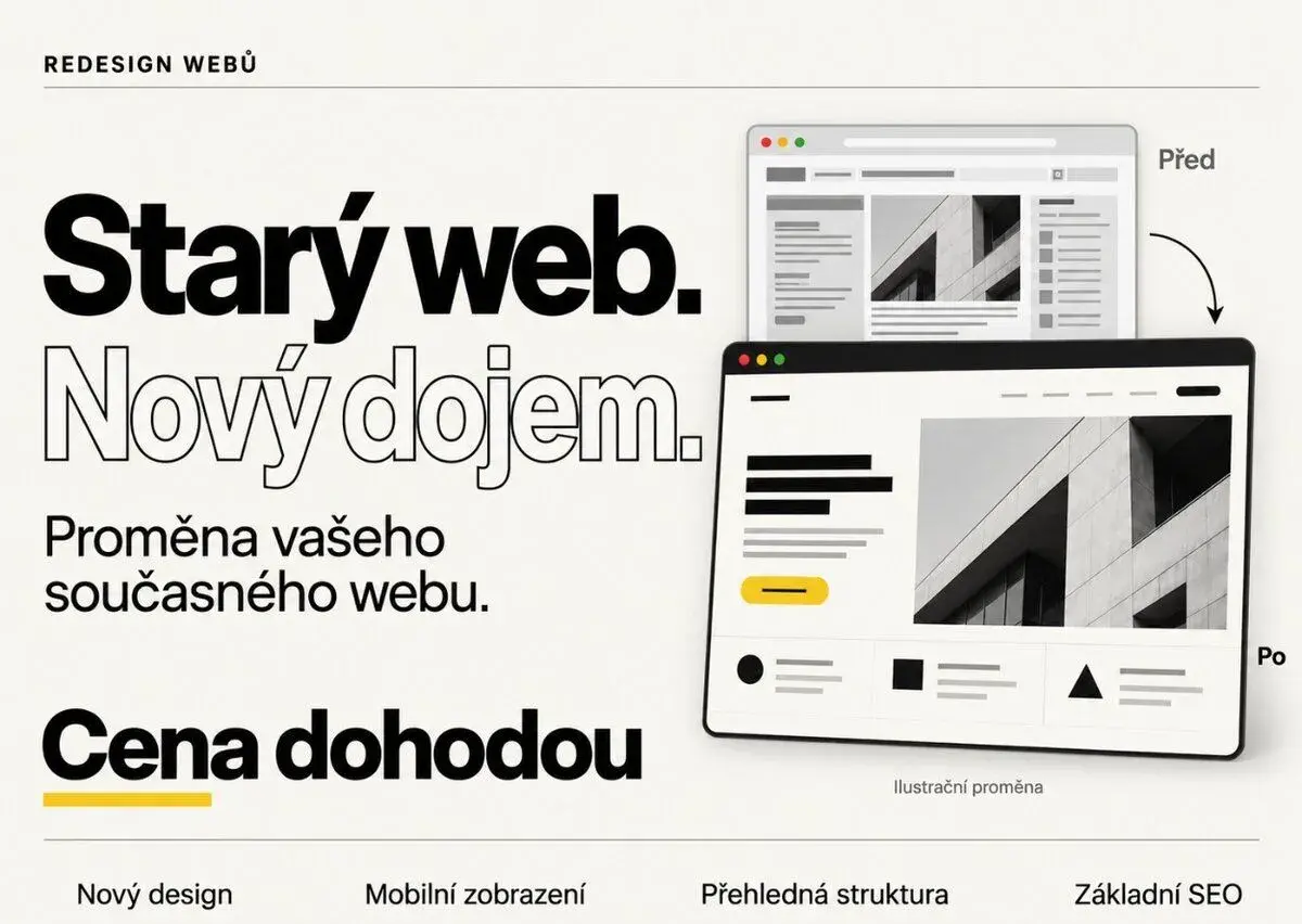 Redesign webu – nový vzhled, mobilní verze a SEO