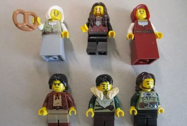 Lego figurky pro castle středověk pekařky a muži