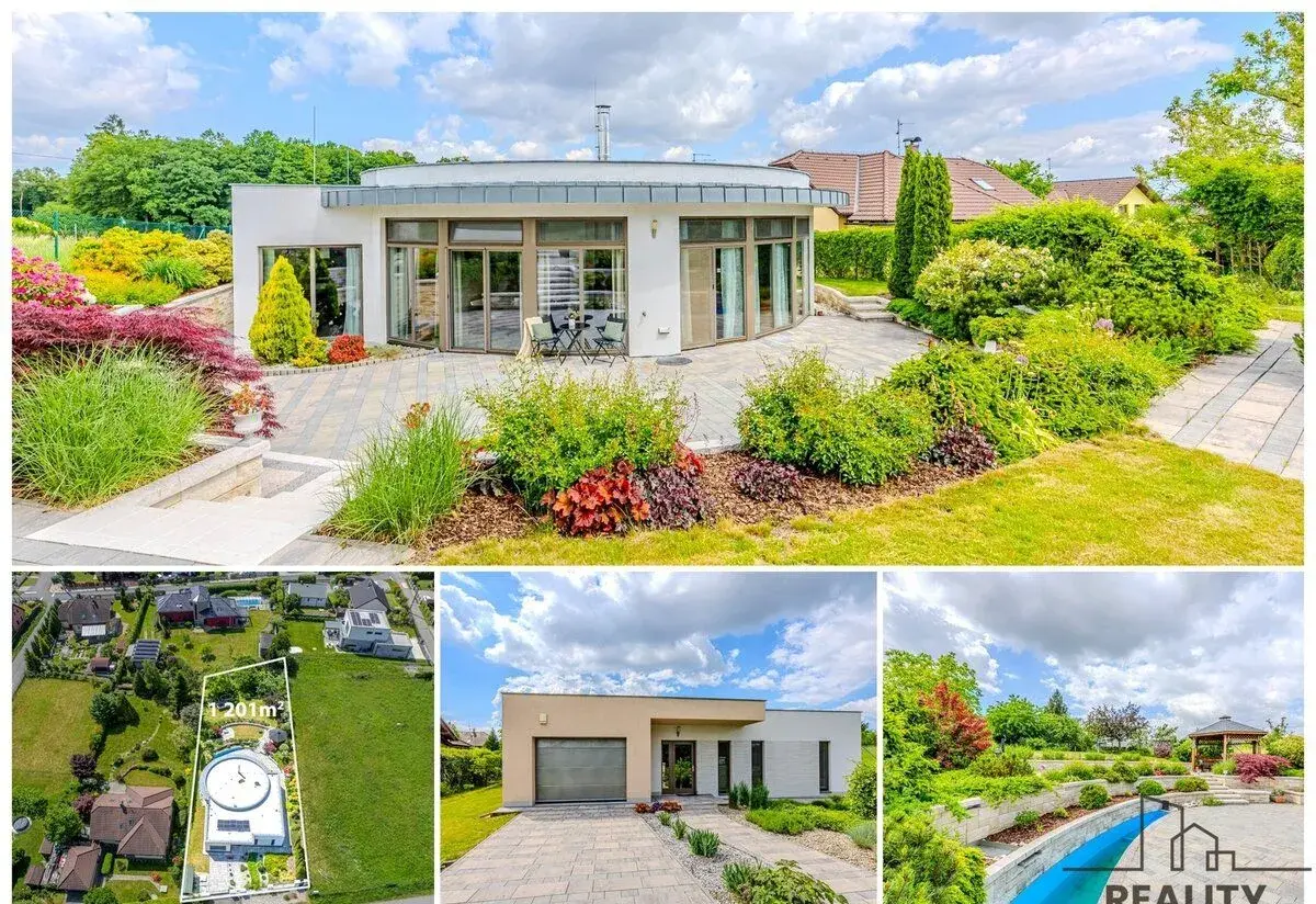 Architektonicky výjimečný bungalov 5+2kk se samostatným apar