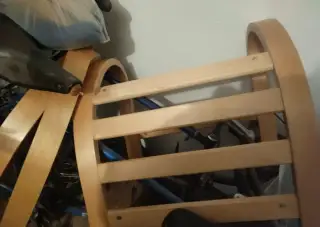 Křeslo Poang s podnožkou Ikea