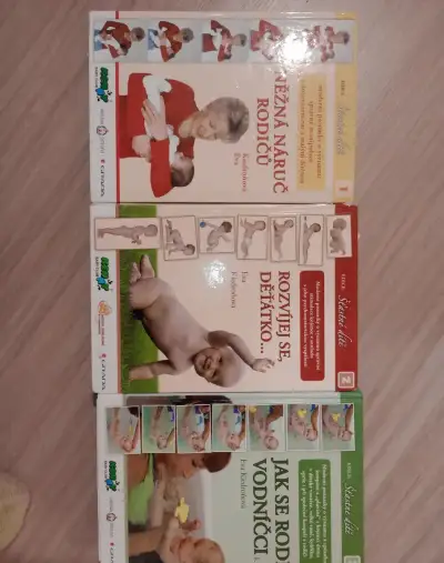 3x kniha Něžná náruč rodičů, Rozvíjej se., Jak se rodí vod