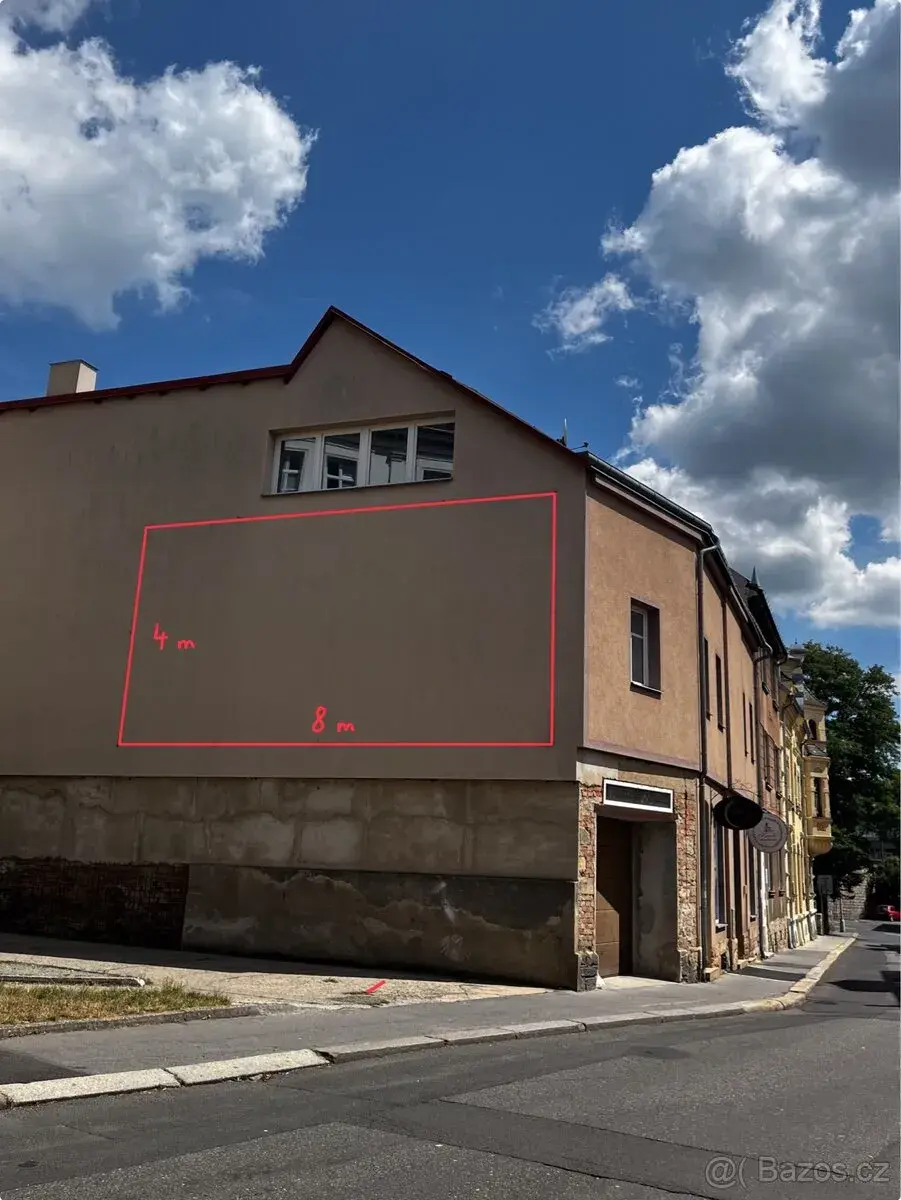 Reklamní plocha k pronájmu (8 × 4 m) – Děčín, Anenská