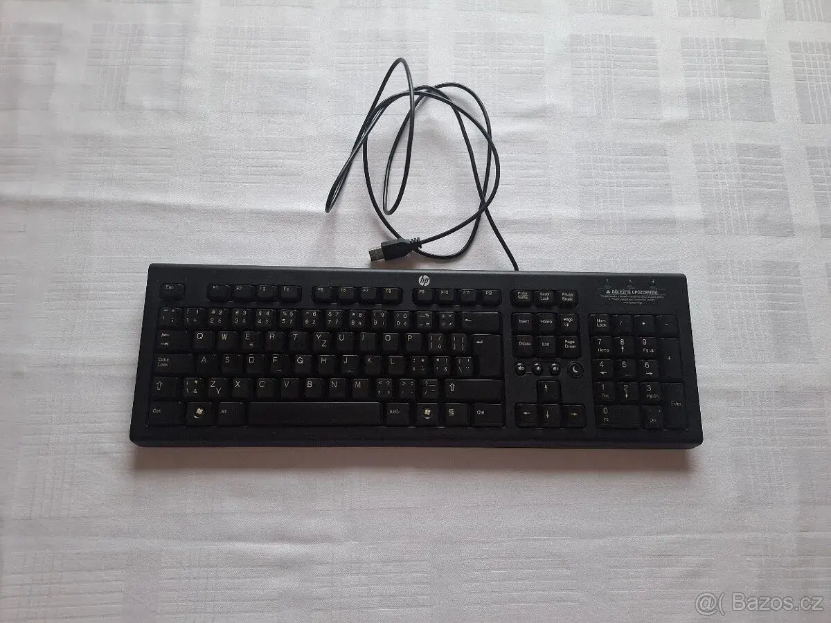 HP USB drátová klávesnice