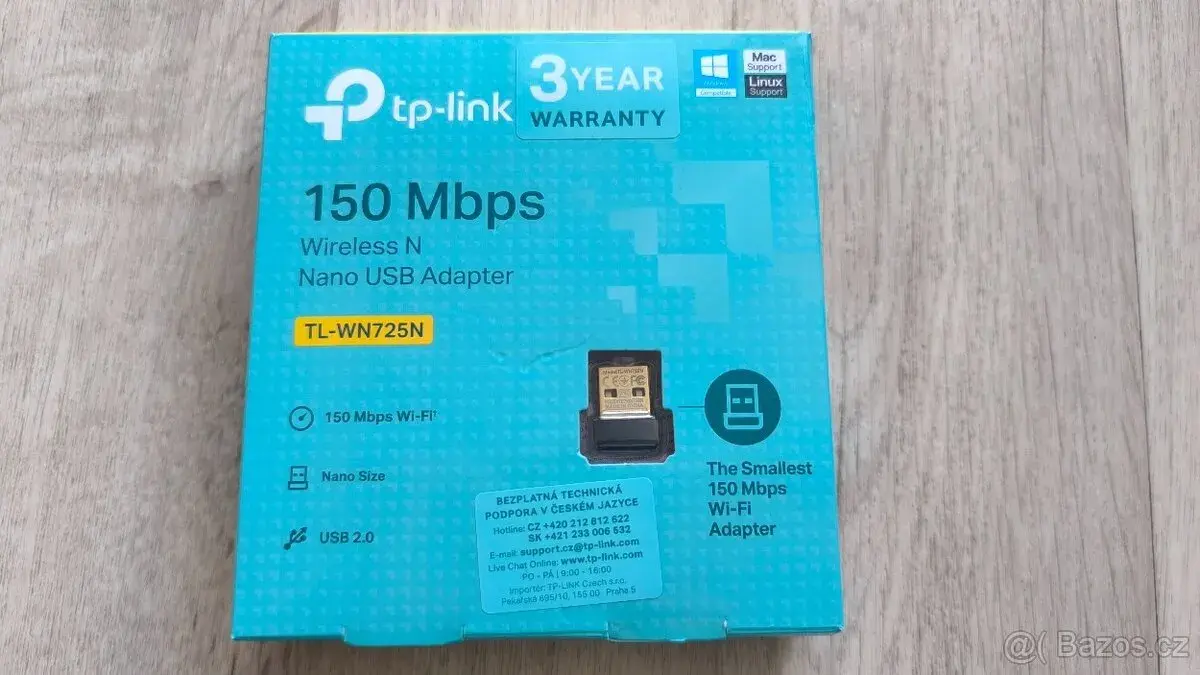 Bezdrátový nano USB adaptér N TP-LINK TL-WN725N