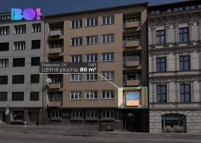 Prodej bytu 2+1, 77 m², ul. Koliště, Brno-Černá Pole