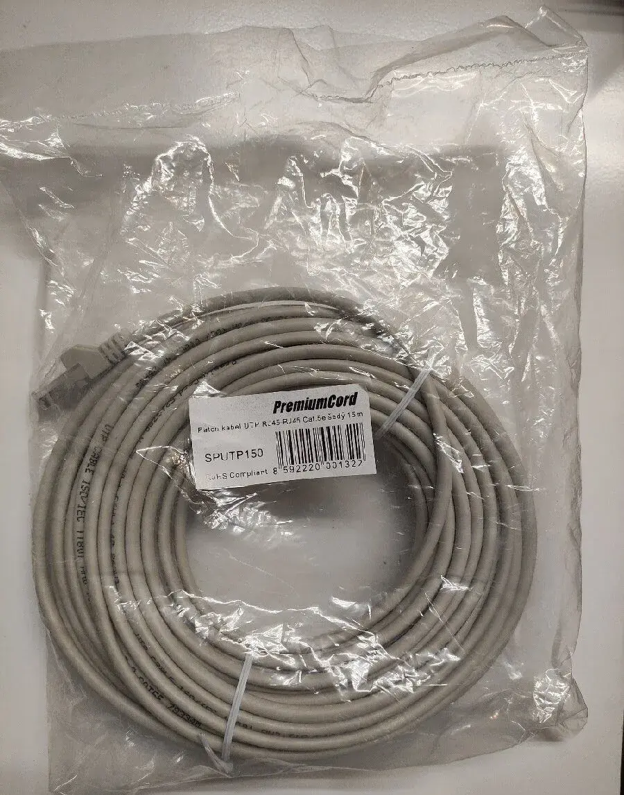 Nový 15m kabel UTP RJ45 cat. 5e
