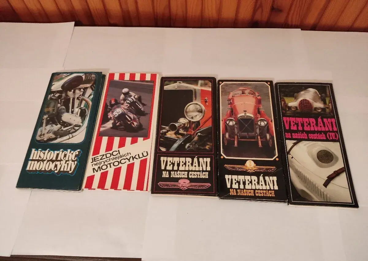 Retro brožury 70.–80. léta – Historické motocykly a Veteráni
