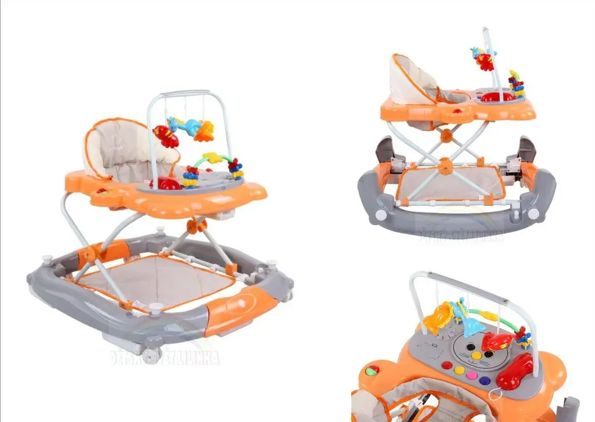 Chodítko Sun Baby 2v1 - oranžové