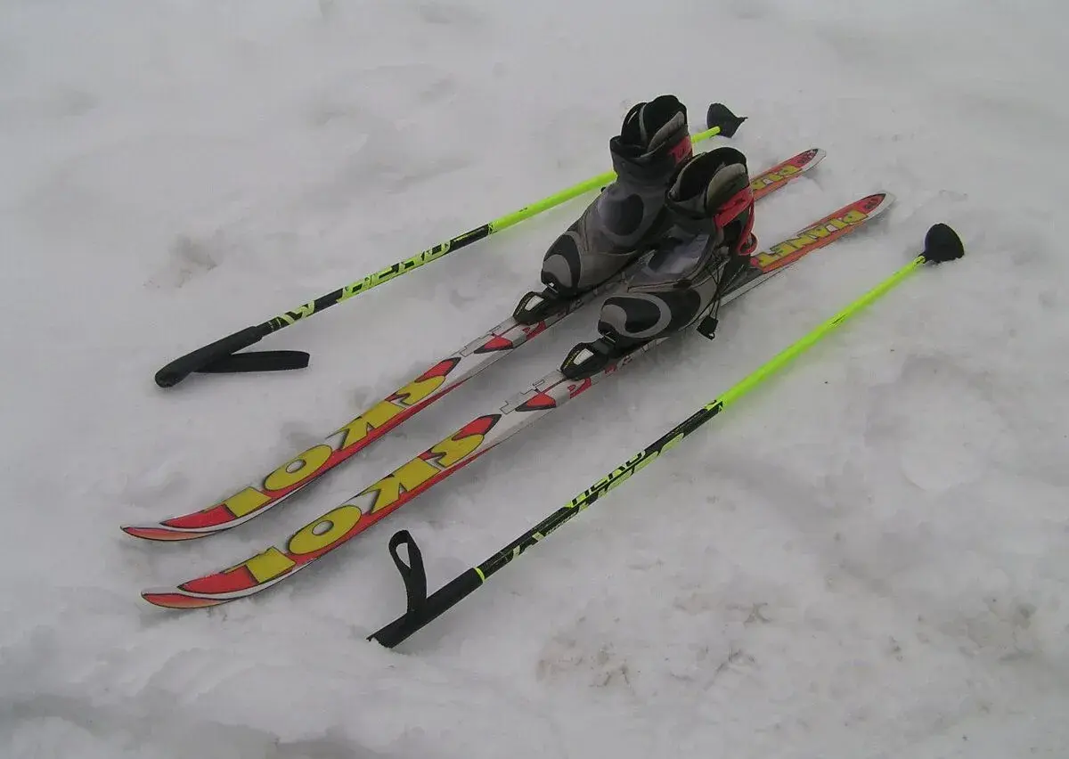 Běžky Skol 130 cm + vázání Salomon SNS + hůlky + boty 37a1/3