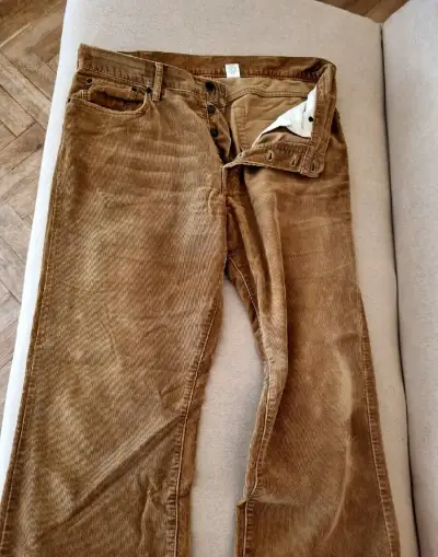 Manšestrové jeansy Abercrombie and Fitch , vintage 34L