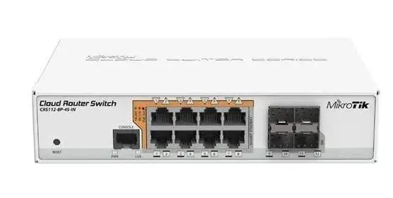 MikroTik CRS112-8P-4S-IN Switch, cloud router