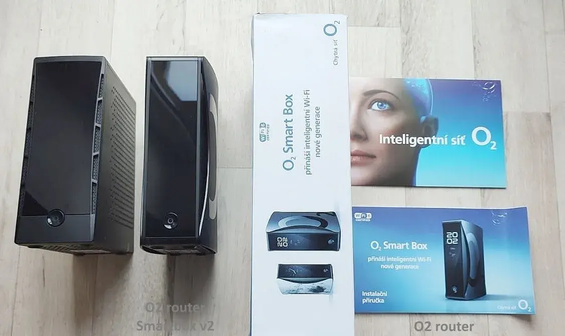 O2 ROUTERy SmartBox v1 a v2, rychlý pro pevnou linku/optiku
