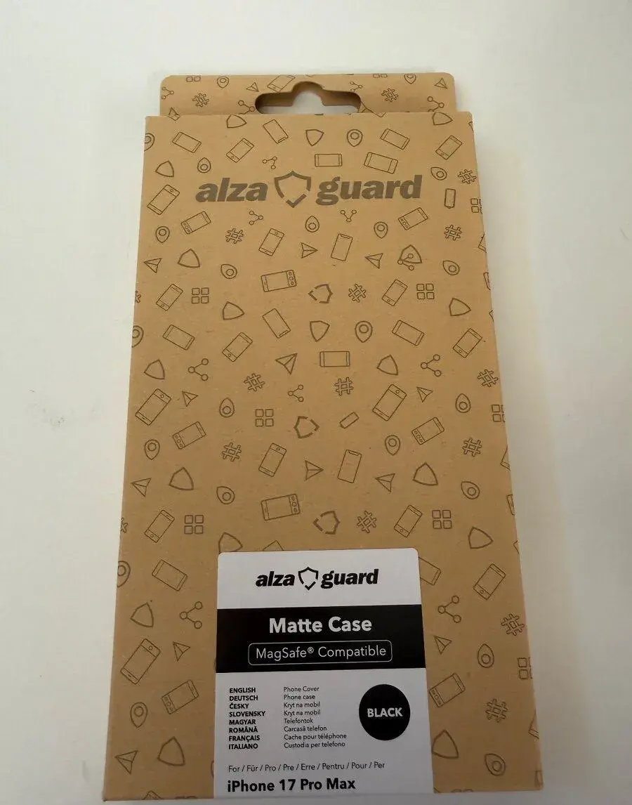 AlzaGuard Matte Case MagSafe pro iPhone 17 Pro Max – černý
