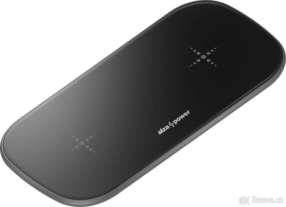 NOVÁ AlzaPower WC250 Premium Dual Wireless Fast Charger 15W