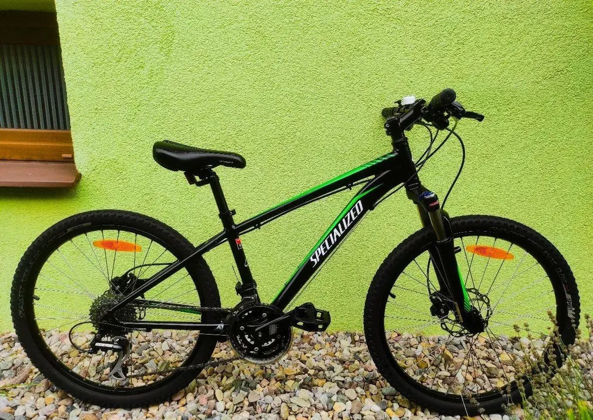Značkové dětské kolo Specialized24"(černá/zelená)#