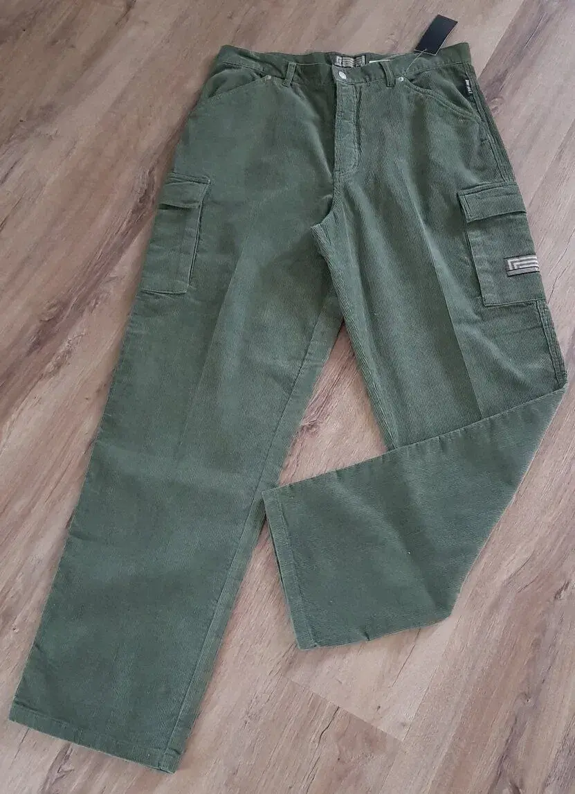 Pánské manšestrové kalhoty - vel.XL/32.