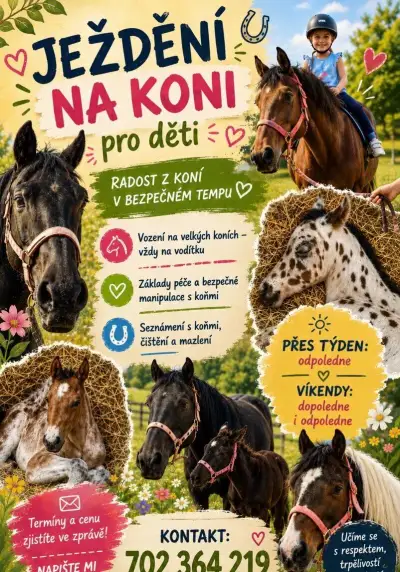 Ježdění na koni pro děti