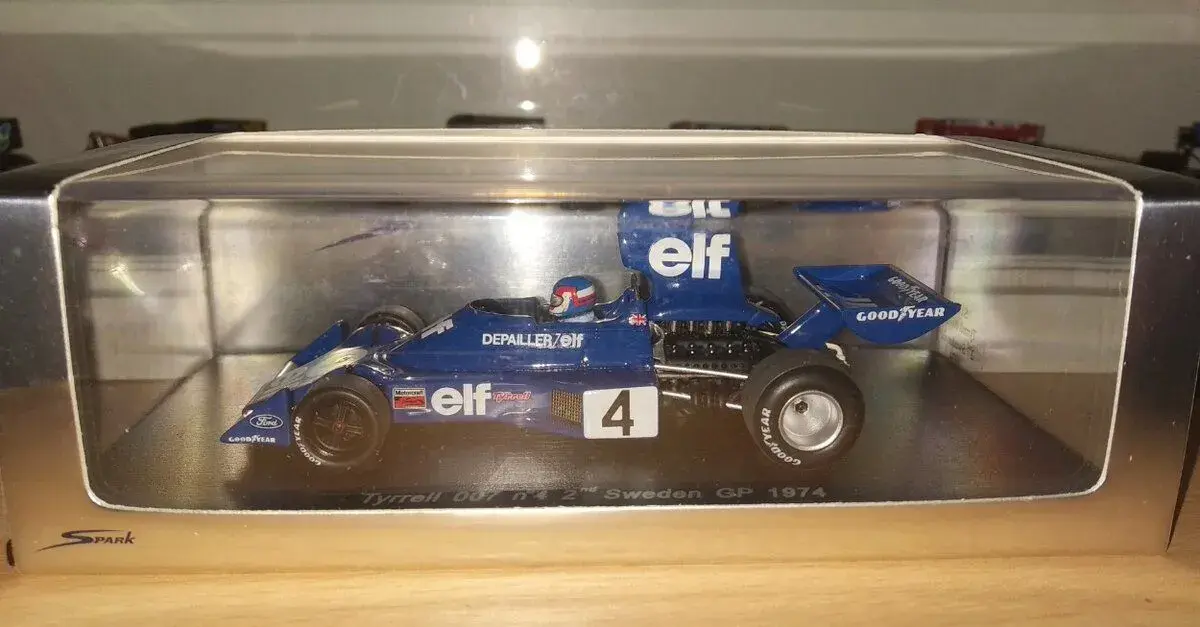 F1 Tyrrell 007 #4 Patrick Depailler 1974 Spark S1644 1:43
