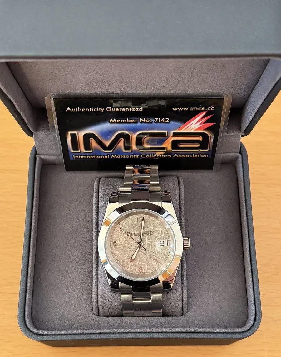 Hodinky s meteoritem Muonionalusta, 39 mm, unikát