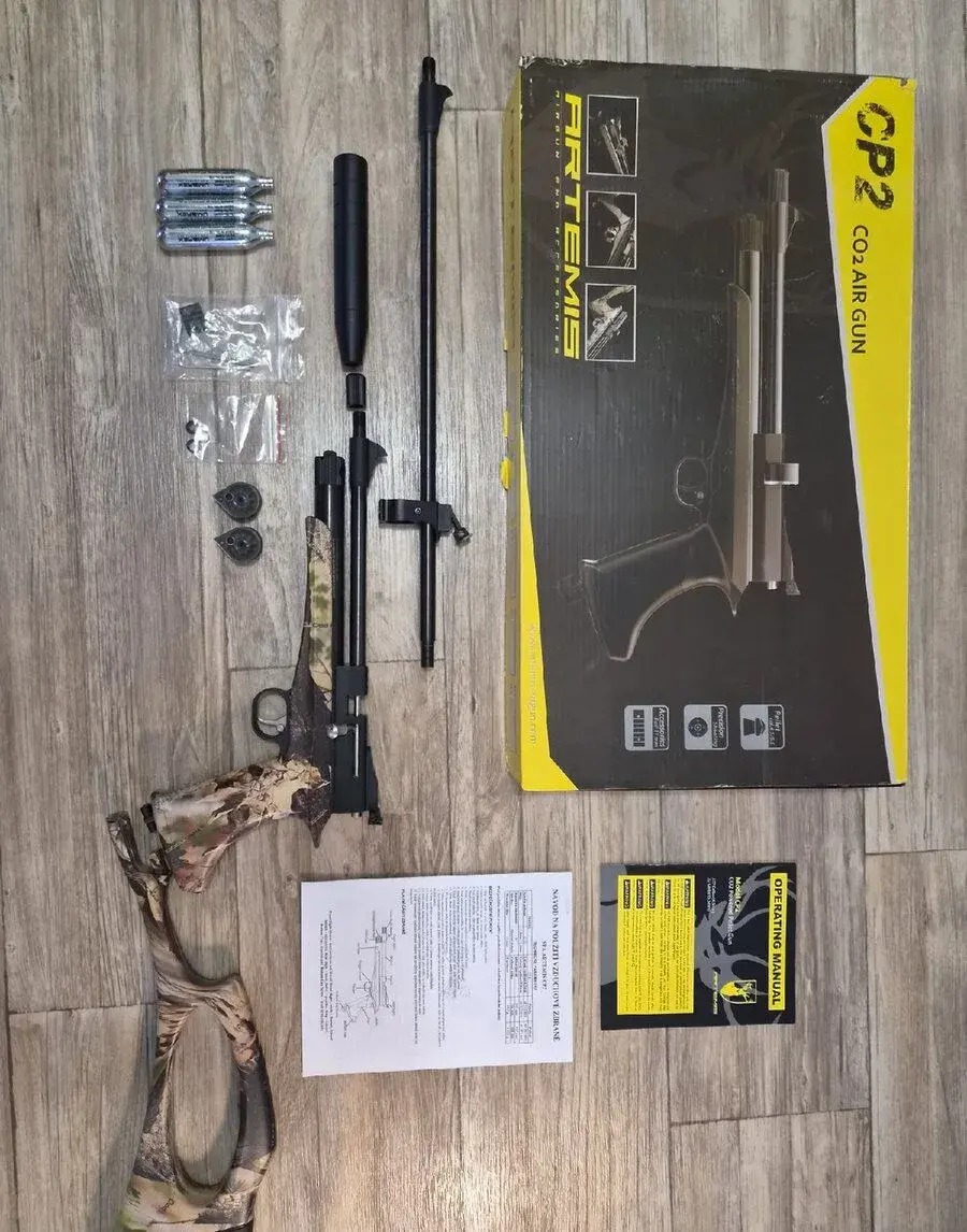 Vzduchová pistole SPA Artemis CP2 camo cal.4,5mm.