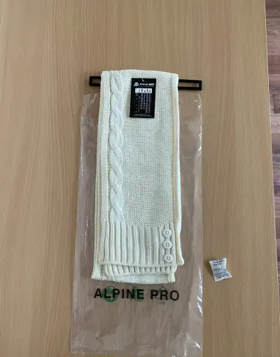 Nová dámská zimní šála ALPINE PRO - krémová, akryl, 170 cm