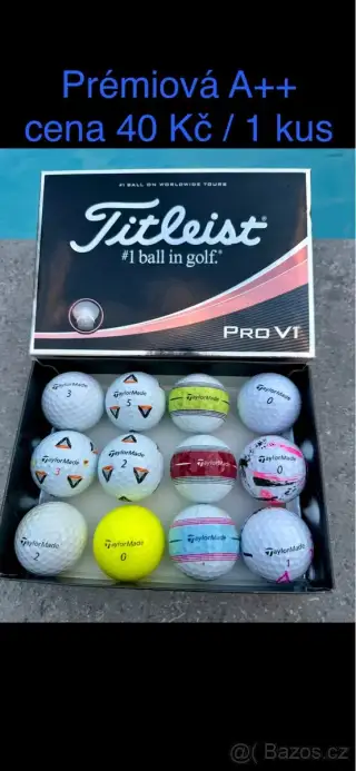 Hrané golfové míčky POUZE značky TaylorMade