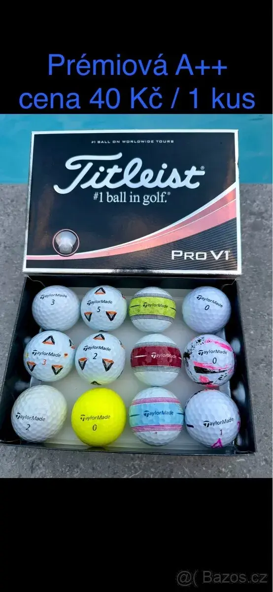 Hrané golfové míčky POUZE značky TaylorMade