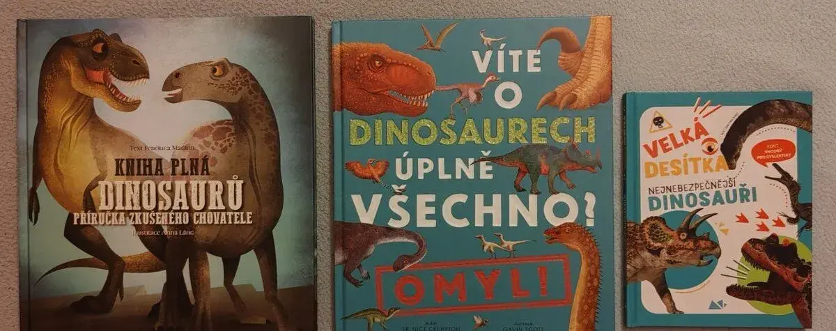 4 Knihy o Dinosaurech