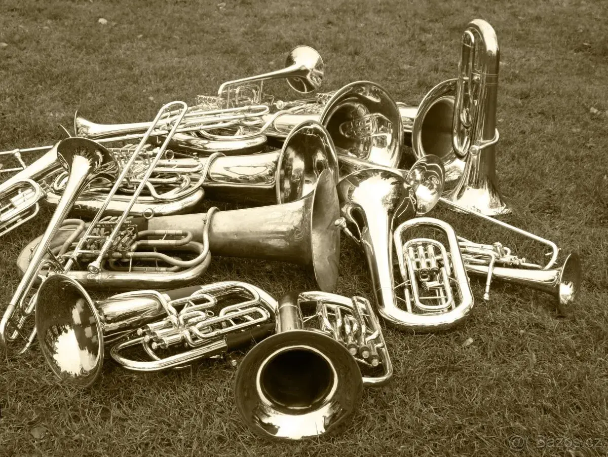 Tuba Saxofon Trumpeta Klarinet Pozauna