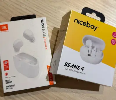 NOVÁ bezdrátová sluchátka JBL + Niceboy – nerozbalená