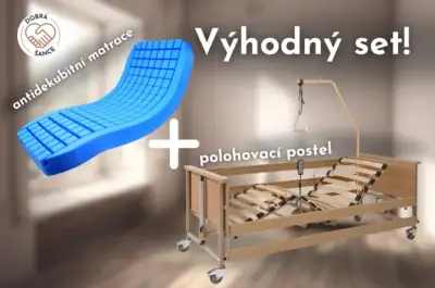 Zdravotní polohovací postel DALI II. + Antidekubitní matrace