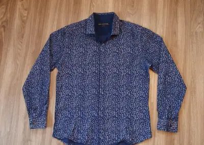 Leif Nelson Slimfit pánská modrá košile vel. M