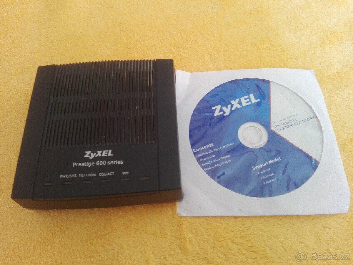 Modem Prestige ZyXEL 600 series, minimálně použitý, pln