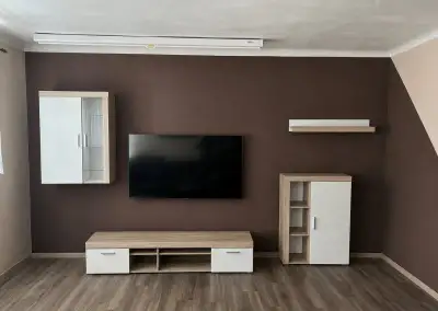 Obývací stěna dub sonoma/bílá
