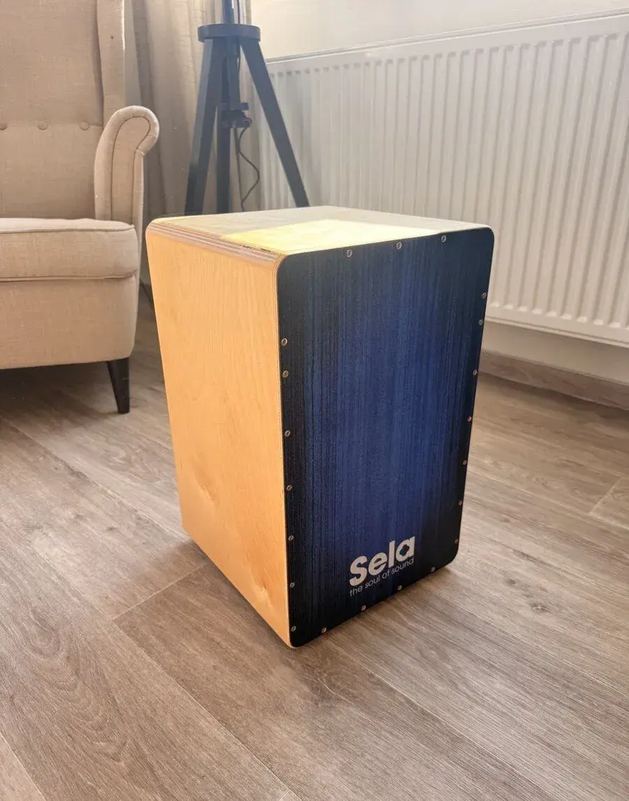 Cajon Sela Varios Blue (Made in Germany) + polstrovaný obal