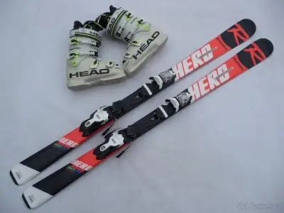 422. Lyže ROSSIGNOL - 140 cm + boty HEAD 39 eu - set
