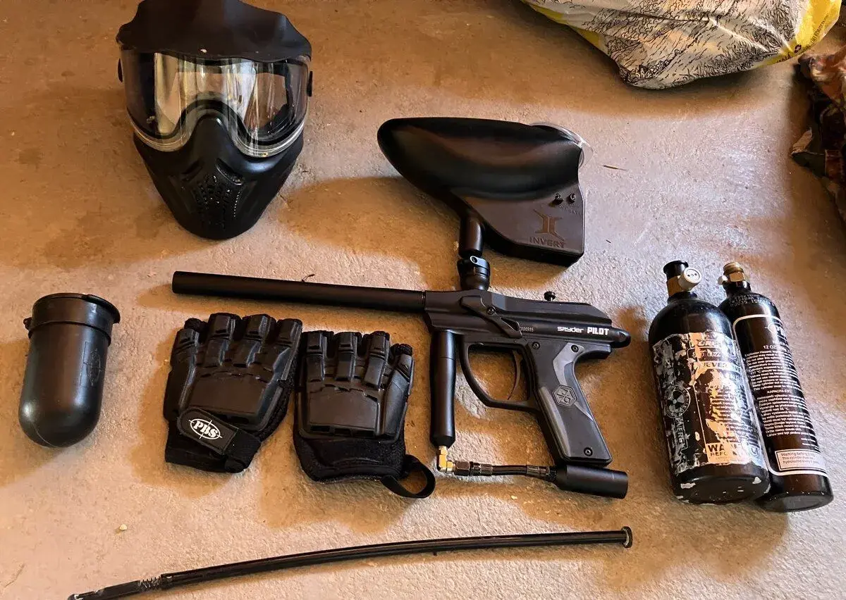 Paintball sada Spyder Pilot s okem, elektika
