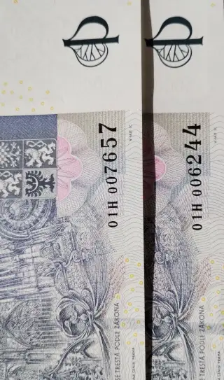 5000 Kč s přítiskem Serie H( hledaná)
