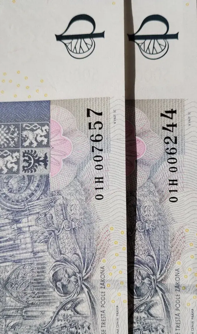 5000 Kč s přítiskem Serie H( hledaná)