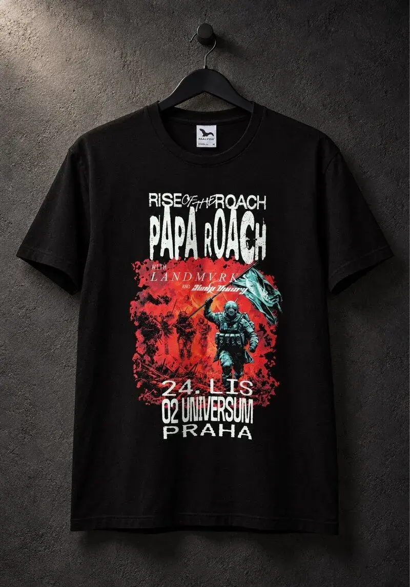 Černé tričko Papa Roach