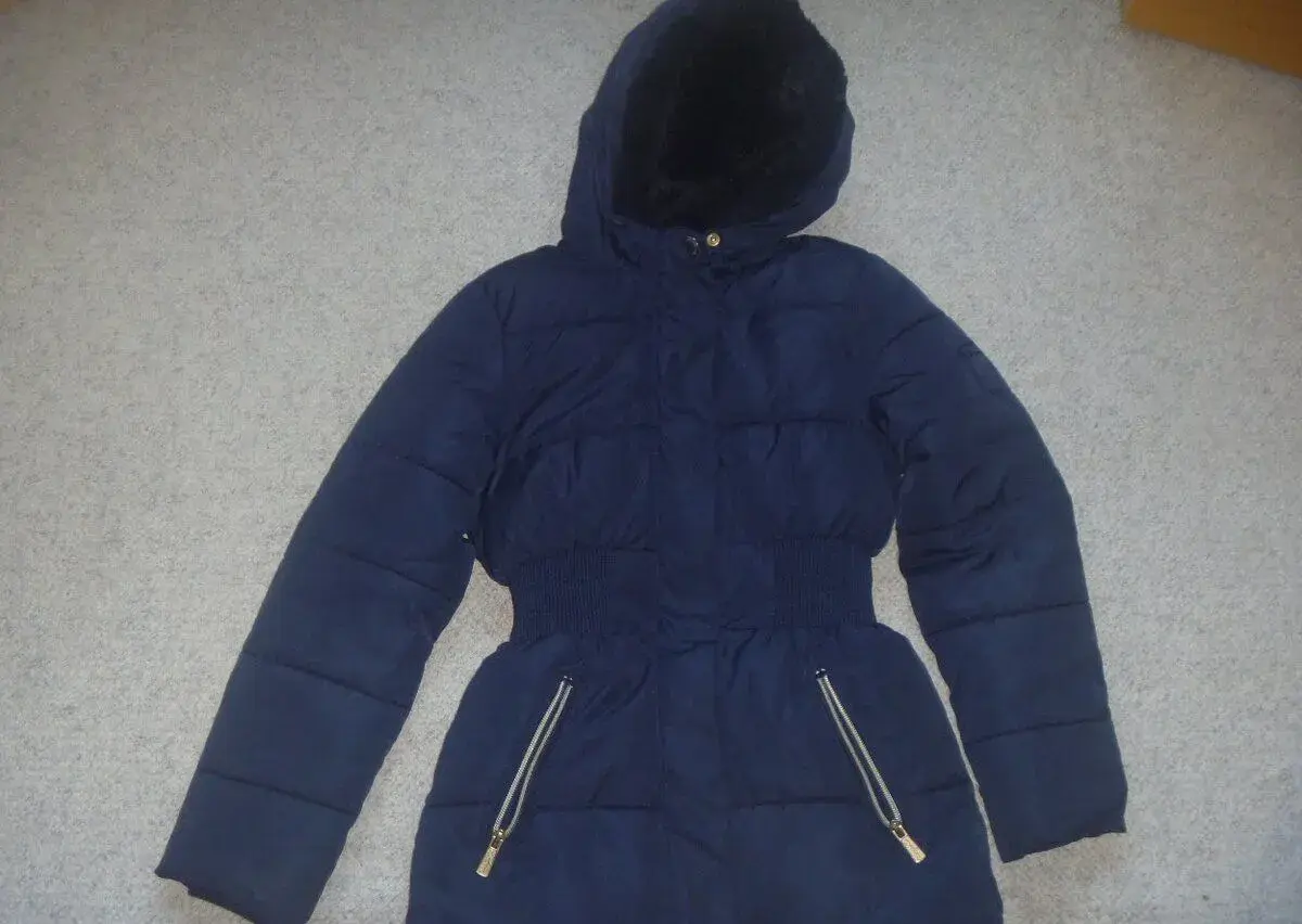 modrá dívčí zimní bunda/parka zn. Crafted Goods vel. 140