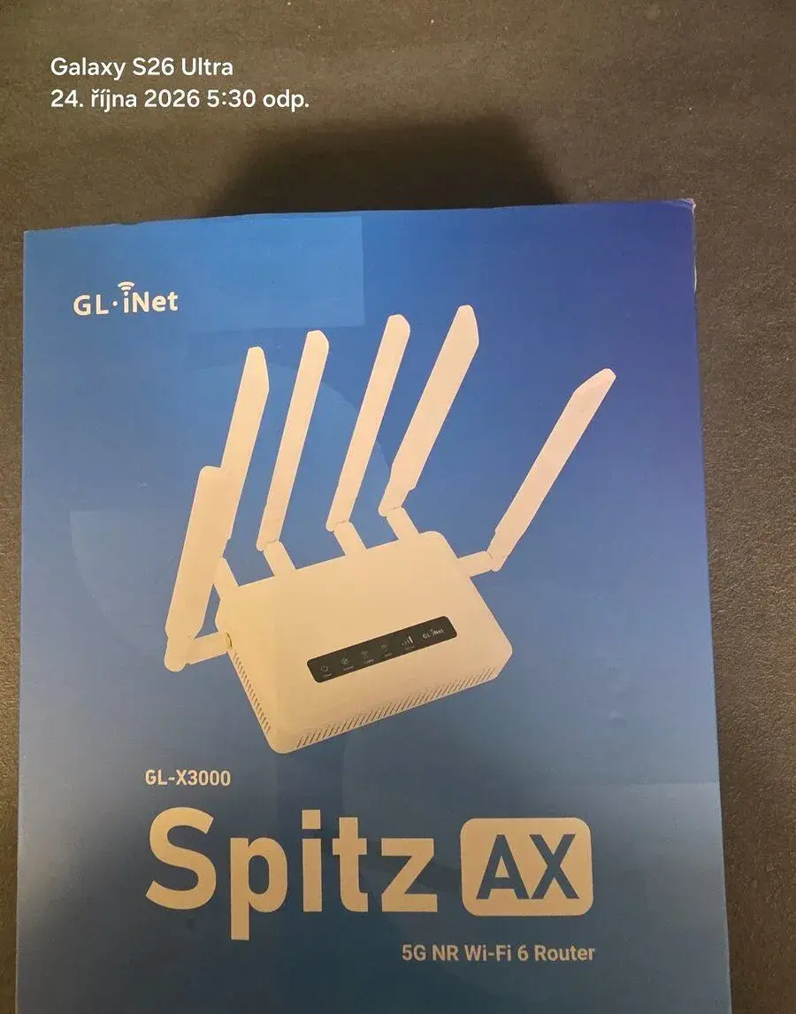 GL.iNet GL-X3000 (Spitz AX) 5G Wi-Fi 6 router Duální SIM