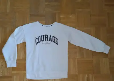 Bílá/smetanová mikina Courage Primark vel. 140