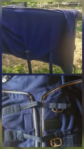 Odpocovací deka, nepromokavá deka, ohlávky, taška