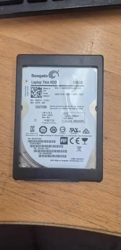 500GB Seagate SATA 2,5" - 2