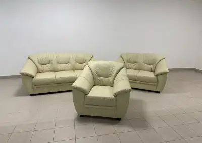 Kožená sedací souprava 3+2+1 nepoužitá